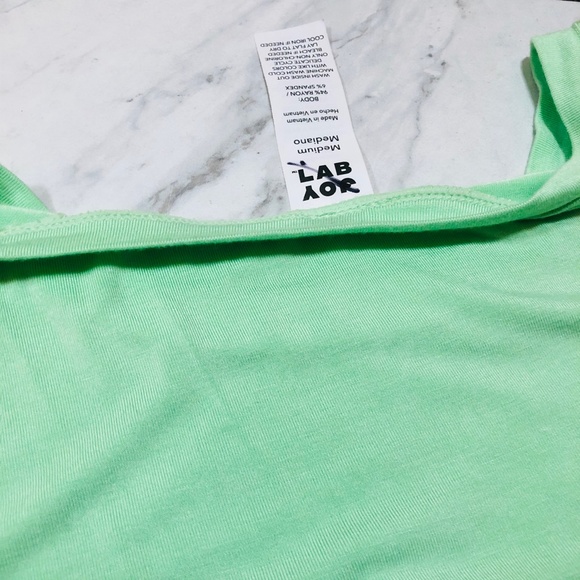 Joy Lab Mint Green Twist-Front Athletic Muscle Tee - Picture 11 of 16